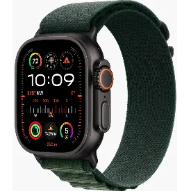 Часы Apple Watch Ultra 2 2024 49 мм, S, Titanium Case with Black Olive Alpine Loop